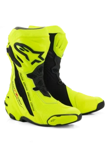 Alpinestars Supertech R Racing Boots For Men Yellow Fluorescent Black - Picture 1 of 8