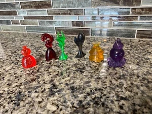 DIsney Villainous Game Replacement Pieces Parts All 6 Villain Movers - Picture 1 of 4