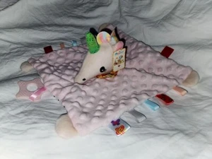 BB Sky BBSky rosa Einhorn Rassel Spielzeug Lovey Sicherheitsdecke Nunu Beißring Polka - Bild 1 von 10