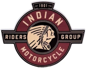 Indian Motorcycle 1901 RidersSticker, Decal, Logo, Vinyl, Emblem 4.5x5.5in (A-4) - Picture 1 of 2