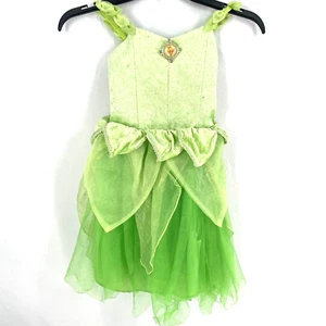 Disney Parks Tinkerbell Pixie Fairy Dress Up Halloween Costume Youth Girl XS 4-5 - Picture 1 of 11
