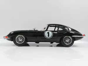 1:18 Bburago Jaguar E Coupe schwarz Sammlermodell Messe 1992 #3654 - Bild 1 von 7