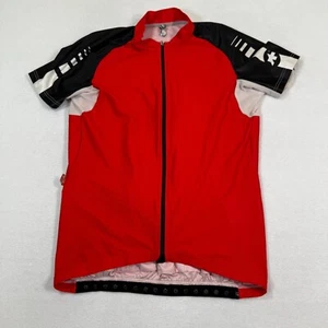 Assos Cycling Jersey Women Red Black Short Sleeve Full Zip Race Fit Swiss Pro XL - Picture 1 of 10