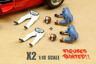 DUE FIGURE 1/18 FANGIO DRIVING MASERATI DIPINTE PER REPLICHE CMC CMR GP - Immagine 1 di 4