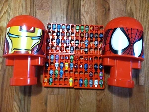 Marvel Bonka Zonks Spielzeug 64 Stück plus Spiderman und Ironman Aufbewahrungsbehälter - Bild 1 von 7