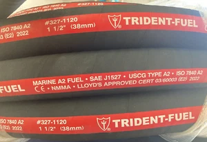 Trident Marine Premium 10ft Fuel Fill Hose 1-1/2" Type A2 - 327-1126 - Picture 1 of 9