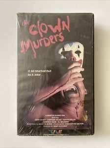 The Clown Murders 1976 - BETA (NOT VHS) John Candy Horror Big Clam Shell #10077 - Picture 1 of 4