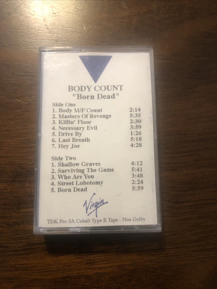 Body Count “Born Dead”advance Promo cassette Tape,vg. Ice-t,slayer,body Count - Image 1 of 4