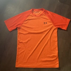 Under Armour Mens Orange Shirt Size S - Picture 1 of 5