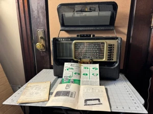 1950s Zenith Trans-Oceanic Super DeLuxe Tube Radio Model L600 Manuals Old Resto - Picture 1 of 19