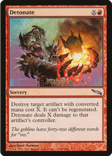 @MagictheGathering (MTG) Red - x4 Detonate - Mirrodin - Sorcery