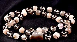 satyaloka  azeztulite ,sulemani  bead necklace  #7027 - Picture 1 of 7