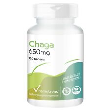 Chaga 650 mg - 120 Kapseln für 2 Monate, Funktionaler Vitalpilz | Vitamintrend