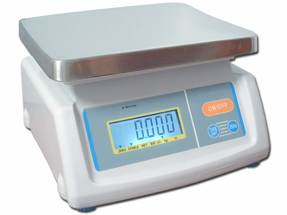 Zutatenwaage Kontrollwaage geeicht Ladenwaage Marktwaage Gewürzwaage mit AKKU - Bild 1 von 1