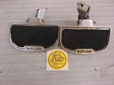 1981 HONDA GL1100 GL 1100 GOLDWING PASSENGER MARKLAND FLOORBOARDS - Image 1 of 4