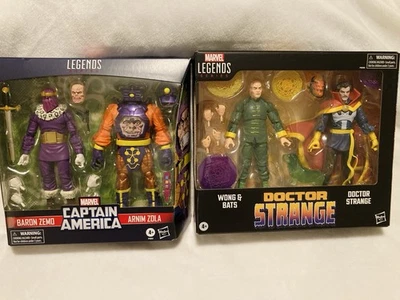 Marvel Legends 2024 Doctor Strange Wong & Bats And Baron Zemo, Arnim Zola paquete de 2 Foto 1 de 3