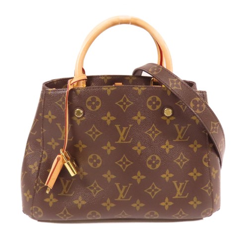 LOUIS VUITTON（LV） Borsa a tracolla Louis Vuitton LV GHW Montaigne BB 2 vie M41055 monogramma marrone