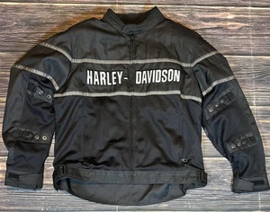 Harley-Davidson Men’s Classic Cruiser Mesh Riding Jacket 98248-09VM Size XL EUC - Picture 1 of 11