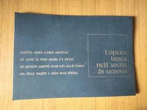 1988 OPERA LIRICA ARENA VERONA THAT EVENING THERE WAS ALSO AIDA ALBUM SOUVENIR - Picture 1 of 4