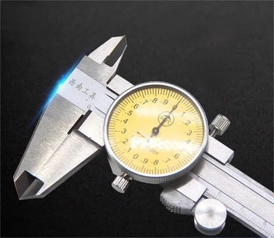 0-150mm Stainless Steel Dial Vernier Caliper Gauge Micrometer Tool Dial Caliper - Image 1 of 4
