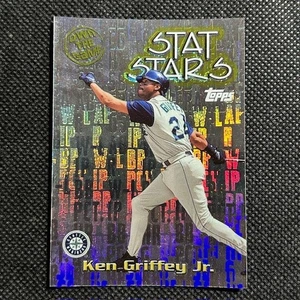 2000 Topps KEN GRIFFEY JR "Stat Stars" Own The Game SILVER HOLO REFRACTOR SP - Bild 1 von 2