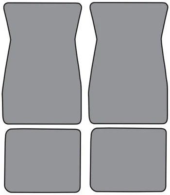 For 1974-1976 Ford Gran Torino Floor Mat 4pc (FM18 FM18R) 801 Black Cutpile — 第 1/4 张图片