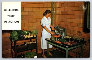 Qualheim New 1958 Model 400 Vegetable Slicer Advertising Postcard - Picture 1 of 2