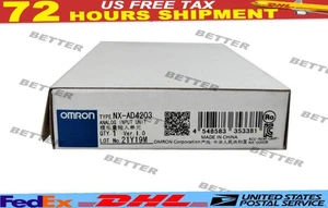 1 year warranty NEW in box Omron NX-AD4203 NXAD4203 Analog Input Unit - Picture 1 of 2
