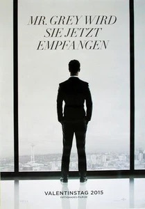 Dakota Johnson Jamie Dornan FIFTY SHADES OF GREY Orig. Filmplakat A1 GEROLLT - Bild 1 von 1