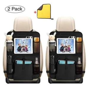 Organisateur de Voiture x2 - Protection Arrière Siège Auto Imperméable + Chiffon - Foto 1 di 5