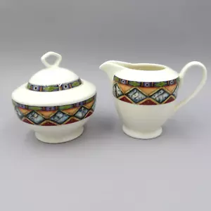 Juego de crema y azucarero con tapa Sakura Art of Dining de colección Marruecos Bone China 1998 - Imagen 1 de 14