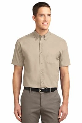 Port Authority Short Sleeve Button Down Easy Care Shirt Sizes XS-6XL S508 - Image 1 of 3