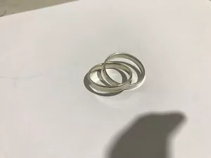 Tiffany & Co | Interlocking | Sterling Silver 925 | Rings | 20mm | Jewelry | - Picture 1 of 4