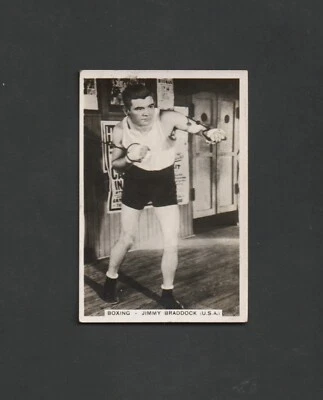 1935 PATTREIOUX Sporting Events & Stars JAMES J BRADDOCK ~ Cinderella Man RC ! - Image 1 of 2