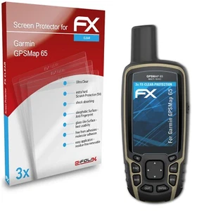 atFoliX 3x Película Protectora para Garmin GPSMap 65 transparente - Imagen 1 de 9