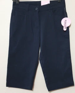 IZOD Adjustable Waist Flat Front Navy Blue Shorts Boy's Size 16 Slim Stretch NWT - Picture 1 of 7