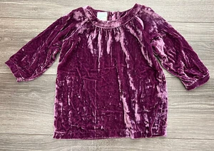 Peek Little Peanut Baby Girls Holiday Velvet Dress size xl 18 24M Boho Chic - Picture 1 of 9