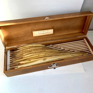 Vintage Bruning Curve Set in Wooden Box Engineering Architect - Picture 1 of 7
