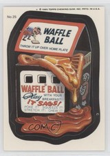 1985 Topps Wacky Packages Waffle Ball #25 0m3b