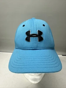 Under Armour Mütze Cap tailliert Jugend blau bestickt 100% Polyester Mesh - Bild 1 von 7