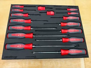 Snap-on Tools EE. UU. NUEVO RARO 16 piezas ROJO AGARRE DURO INSTINTO Juego de destornilladores SHDX160 - Imagen 1 de 10
