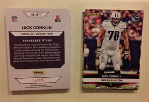 JACK CONKLIN #7 TITANS RC 1 of 335 made 2016 Panini Instant NFL All Rookie Team - Picture 1 of 1