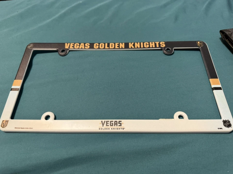 Las Vegas Golden Knights Plastic License Plate Frame 6x12 NHL - Image 1 of 1