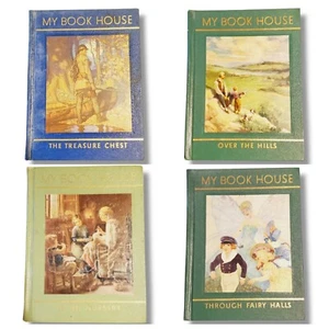 Vtg My Book House The Treasure Chest Over The Hills Through Fairy Halls LOT 4 PC - Picture 1 of 6