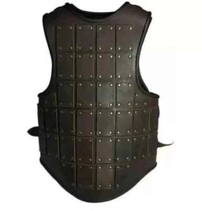 Mittelalter BRAUN Leder Söldner Brigandine Rüstung, Wikinger SCA Renaissance Larp - Bild 1 von 2