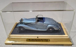 Rare EMC 1/43 1937 Mercedes Benz 540K Special Roadster Blue Goose Top Down #/150 - Picture 1 of 8