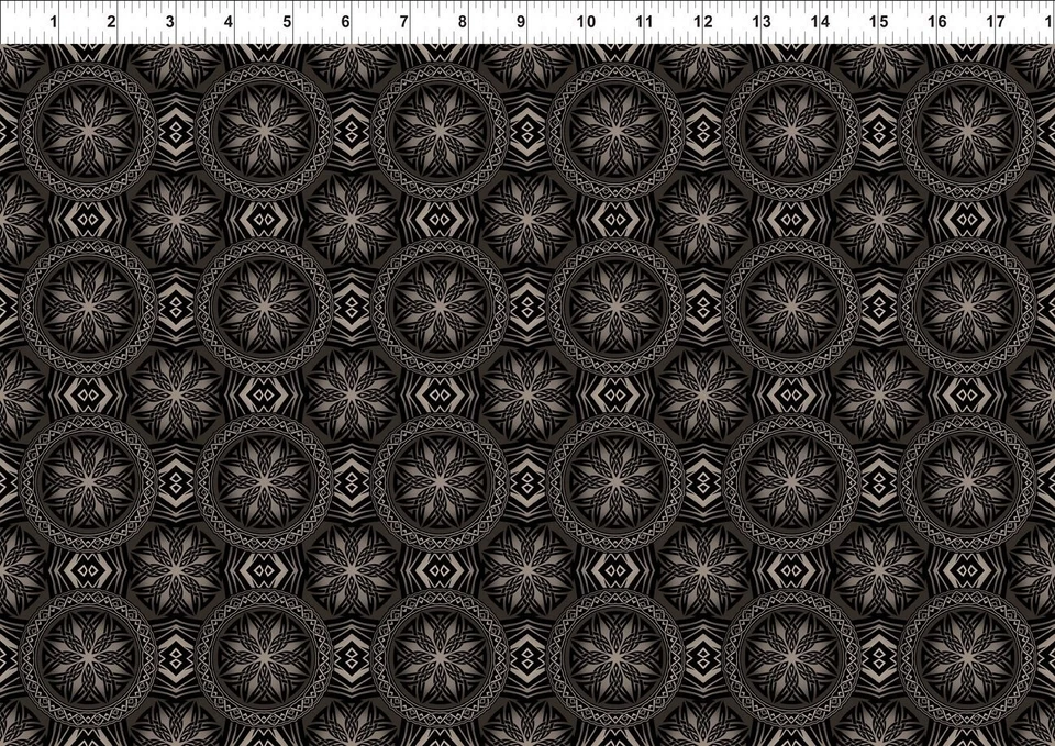 In The Beginning Dragons - Digital by Jason Yenter 7DRG1 Medallions Cotton - Image 1 of 1