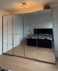 PAX KK mit Aluminiumbeschlägen und Vollspiegeltüren 300x58x236 - Bild 1 von 8