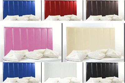 Beautiful Clerance Bed Headboard in Faux Leather Single Double King SK 26"Height - Image 1 of 4