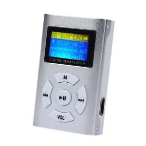 Mini lecteur MP3 USB Argent avec écran Port Micro sd (carte mémoire non incluse) - Imagen 1 de 2